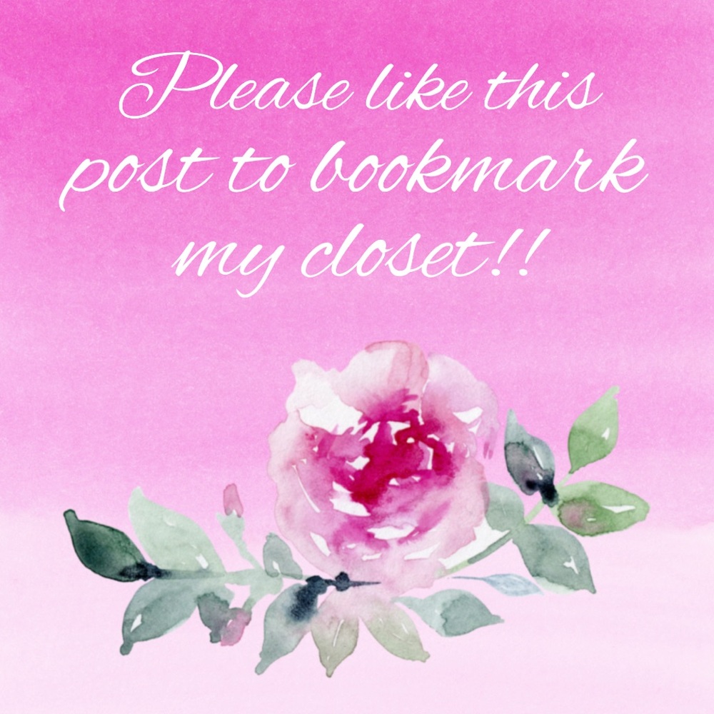 Please like to bookmark my closet!!  ☺️